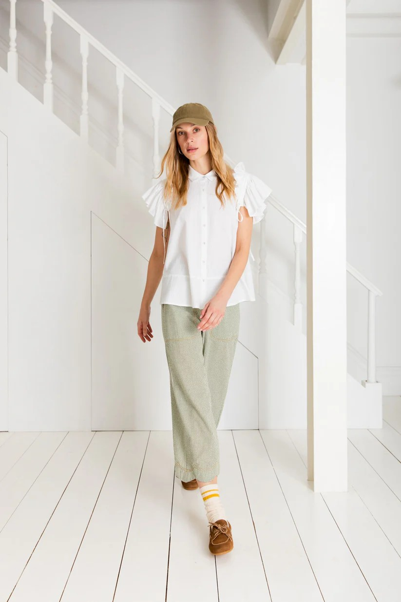 Bonte London White Lina Top