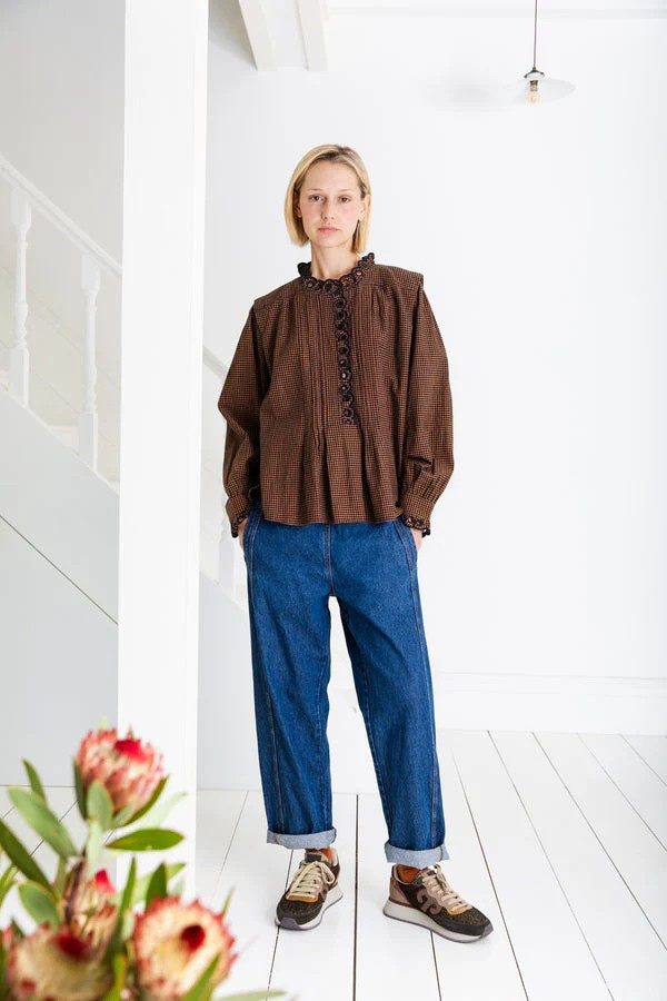 Bonte London Etienne Shirt in Midnight Tan