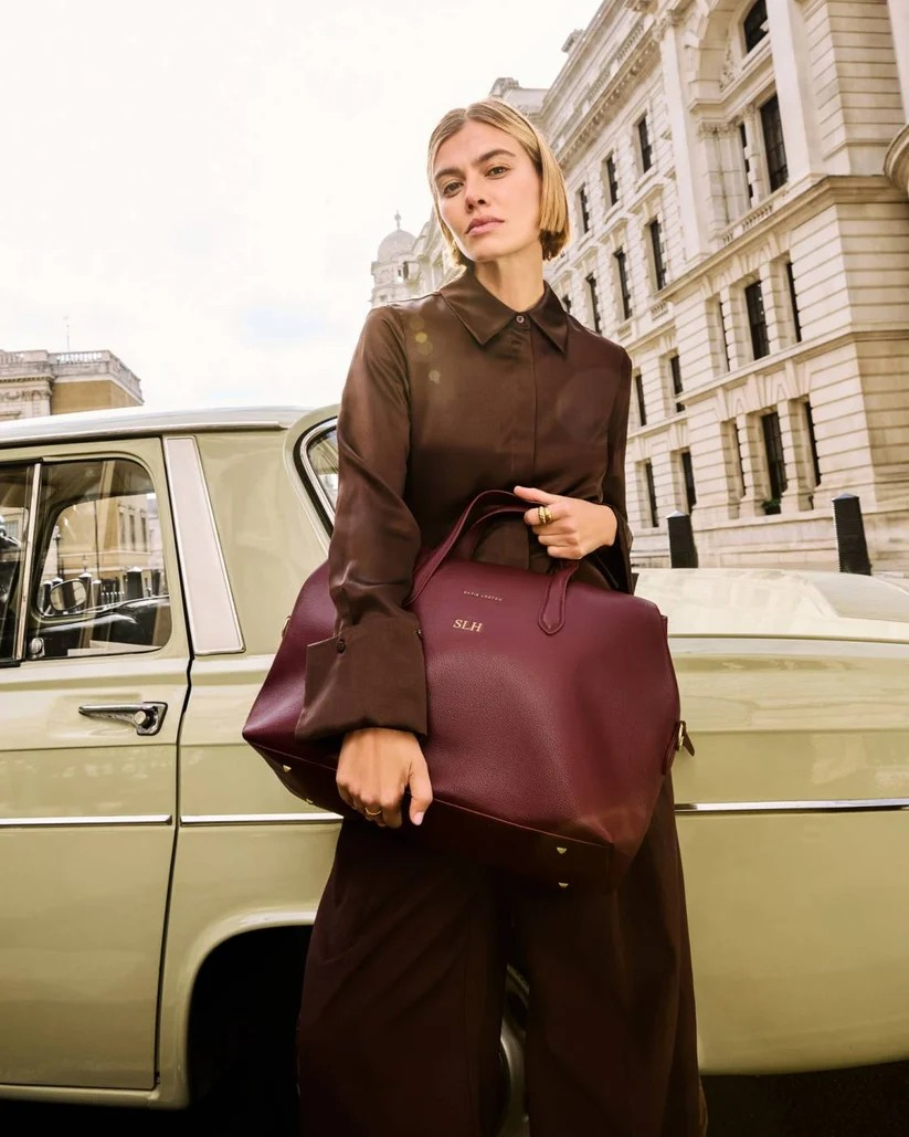 Katie Loxton Milan Cabin Bag in Cherry