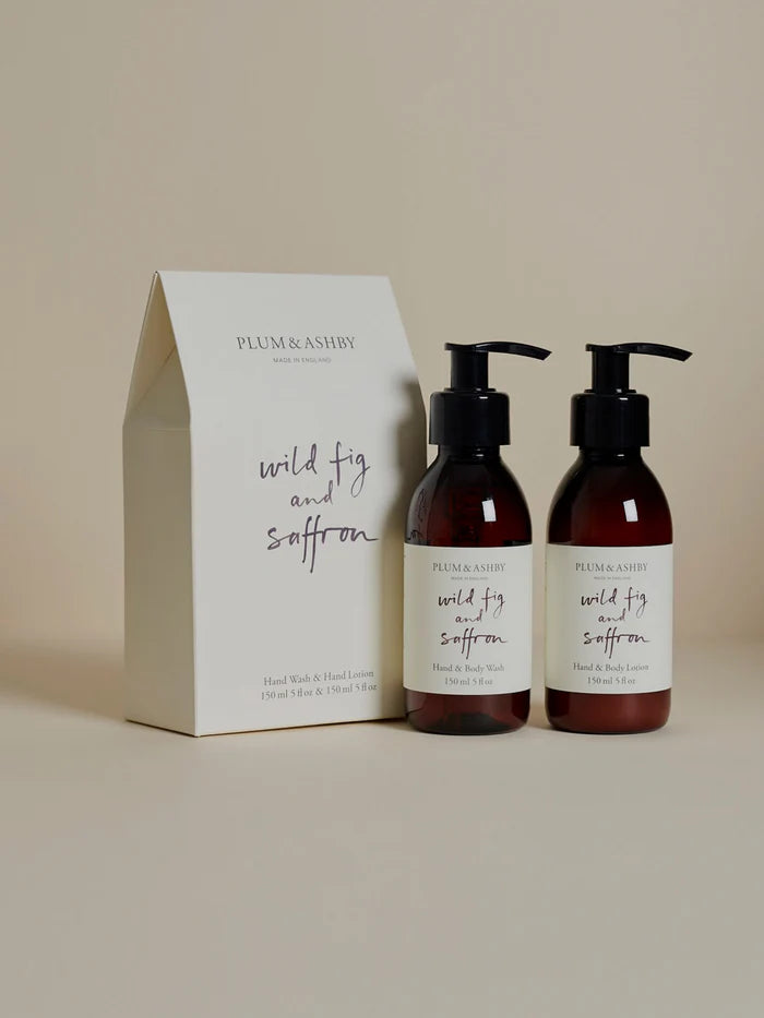 Plum & Ashby Wild Fig & Saffron Wash & Lotion Gift Set