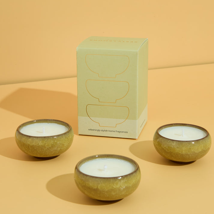 Zesty Lemons Contemporary Kiln Yellow Tea Lights - Lemon & Lavender