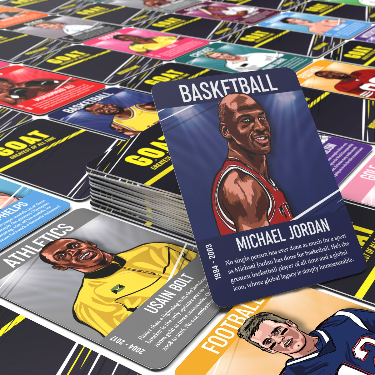 Bubblegum Stuff UK - GOAT | Fast-Paced Family Card Game | Top Sports Fan Gift