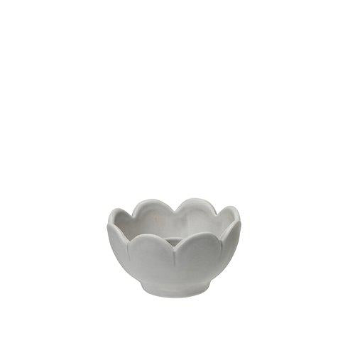 ALANNA Candleholder in Light Grey Matt