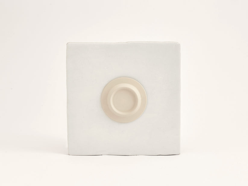 Soapi Cream White Magnetic Soap Holder