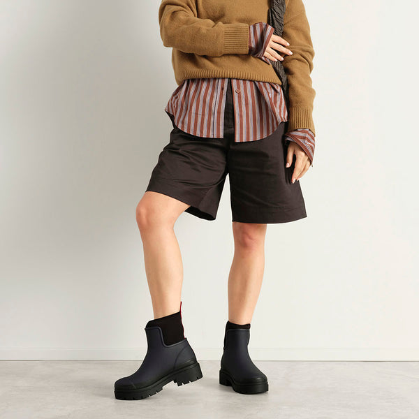 Merry People Tully Ankle Wellies in Midnight & Magenta