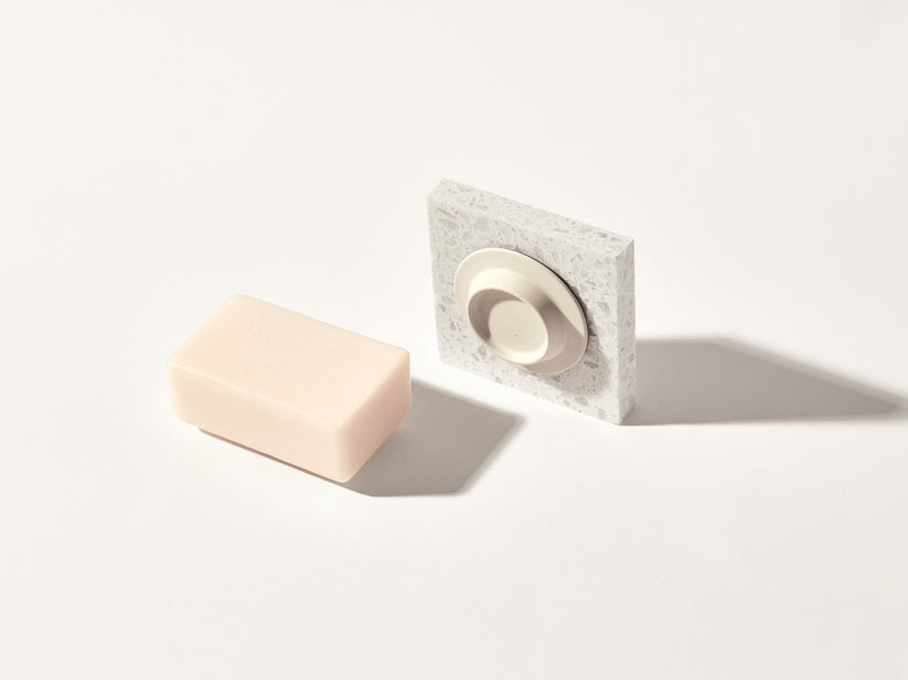 Soapi Cream White Magnetic Soap Holder