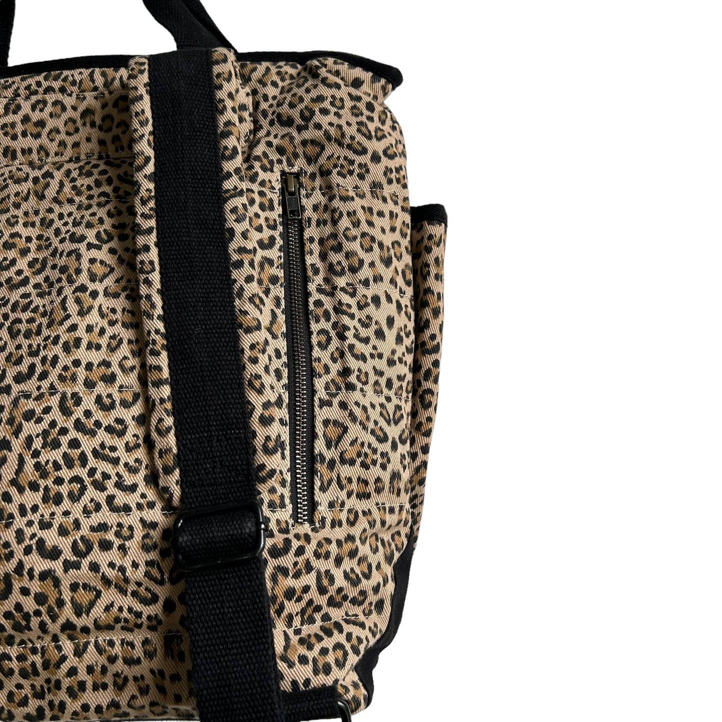 Sixton Twill sand leopard print backpack