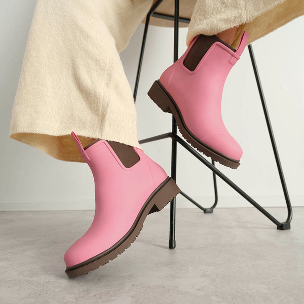 Merry People Bobbi Wellington Boot in Musk Pink