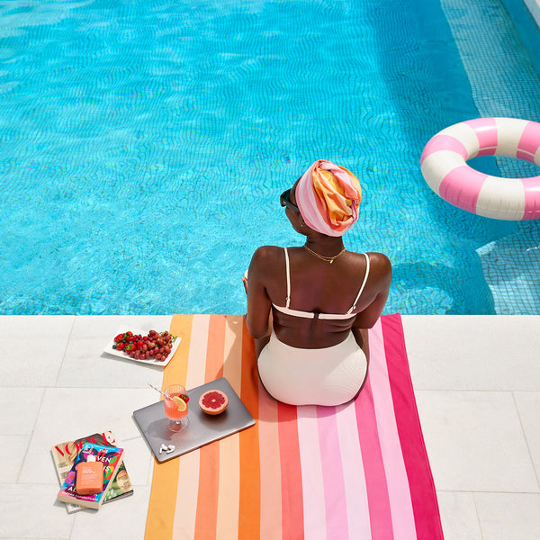 Dock & Bay Hair Wrap - Miami Sorbet -smooth feel