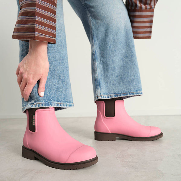 Merry People Bobbi Wellington Boot in Musk Pink