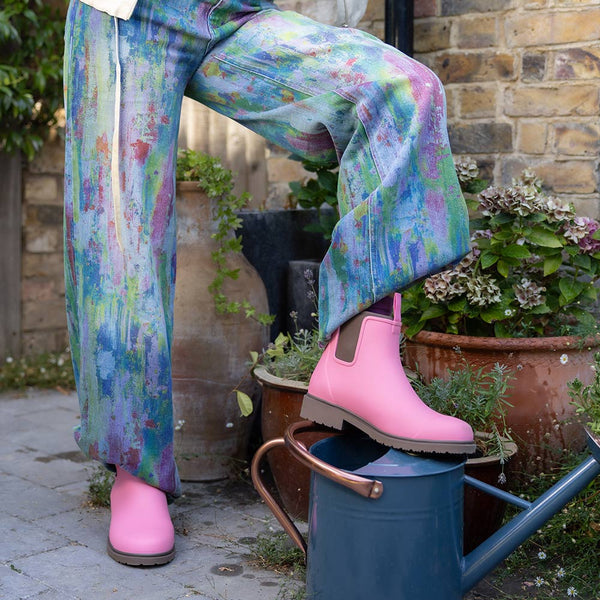 Merry People Bobbi Wellington Boot in Musk Pink