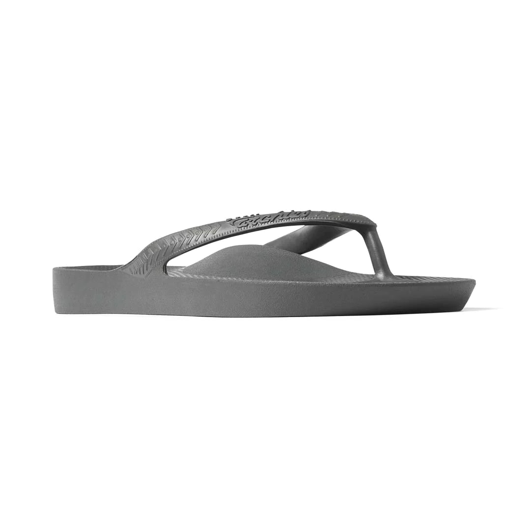 Archies Charcoal Arch Support Flip Flops - Classic