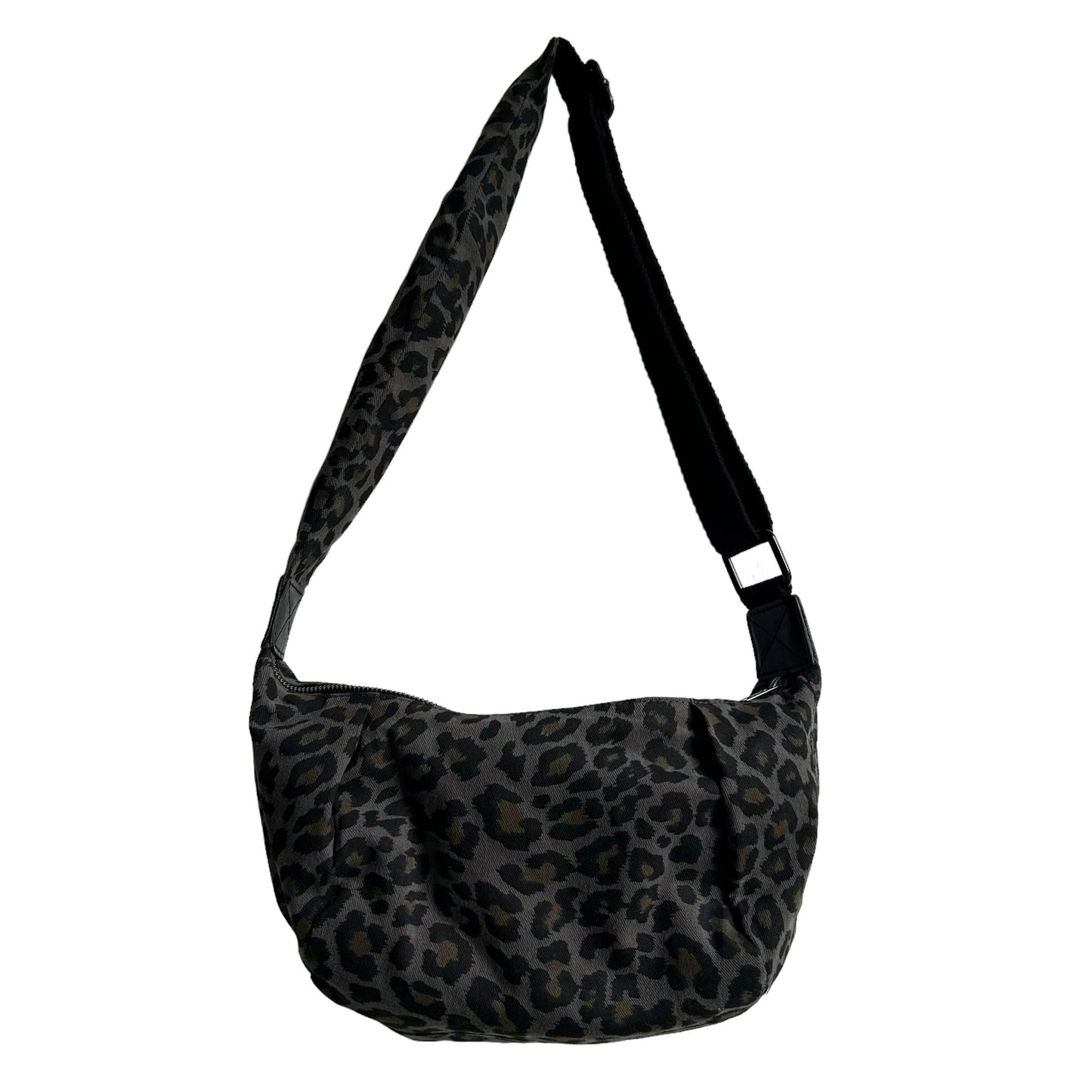 Brixton Cross Body Sling Bag - Grey Leopard Print  - Small