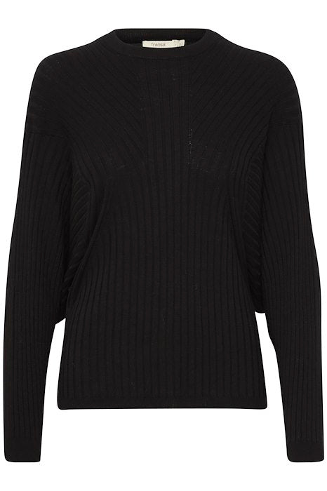 Fransa Malia Pullover in Black