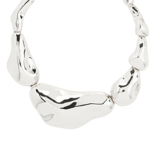 Pilgrim FREE Statement Necklace Silver-Plated
