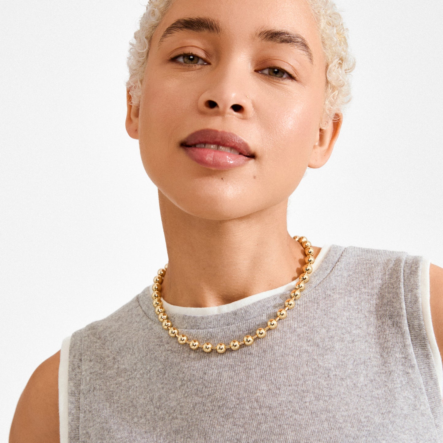 Pilgrim AIR necklace gold-plated