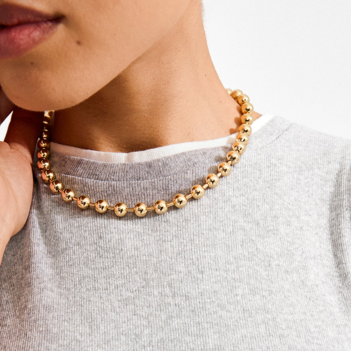 Pilgrim AIR necklace gold-plated