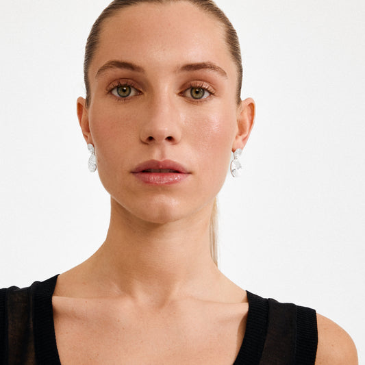 Pilgrim AIR earrings silver-plated