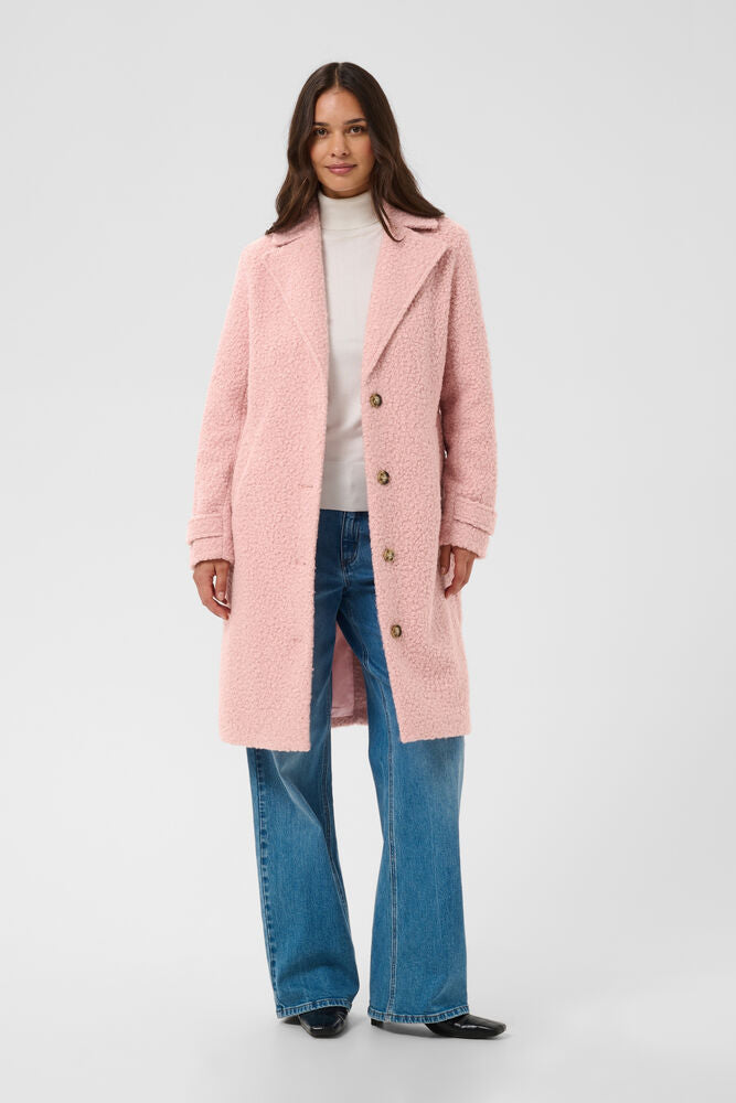 Kaffe Anne Coat in Pink Mauve