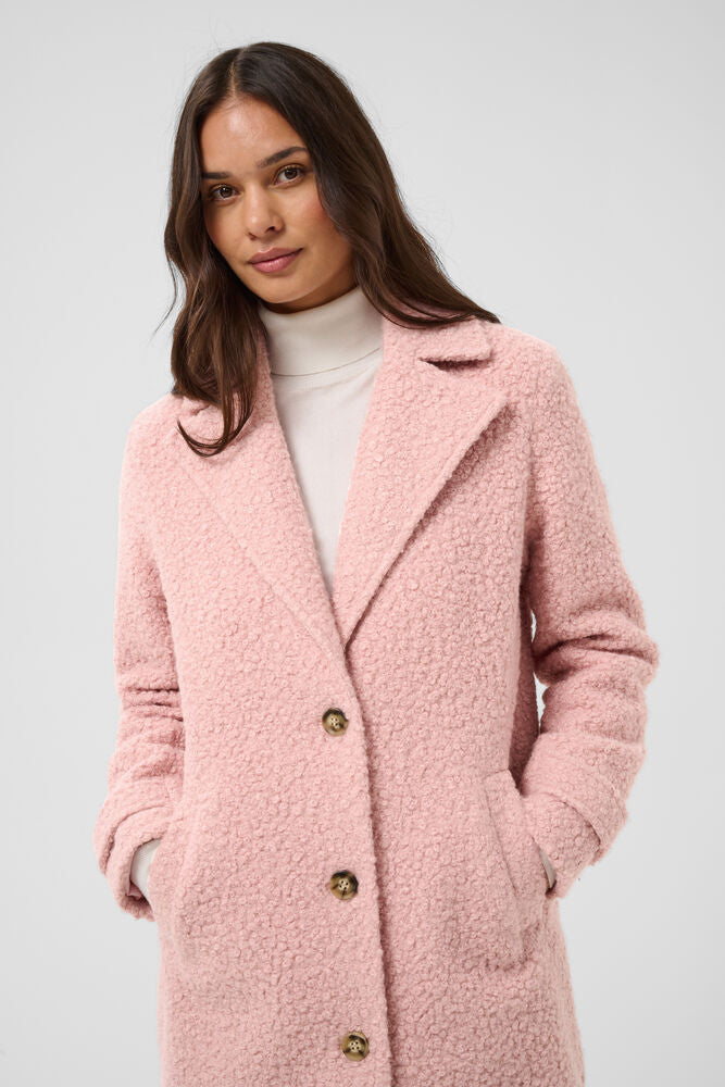 Kaffe Anne Coat in Pink Mauve