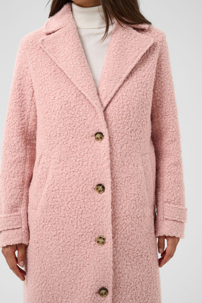 Kaffe Anne Coat in Pink Mauve