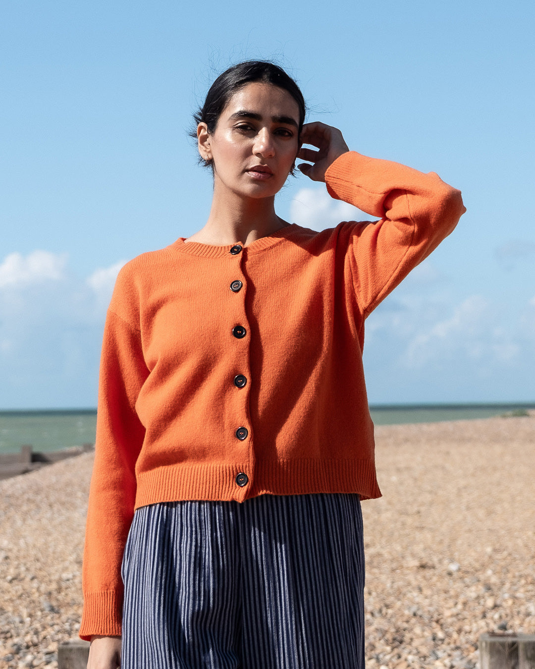 Bibico Eva Cardigan in Mandarin