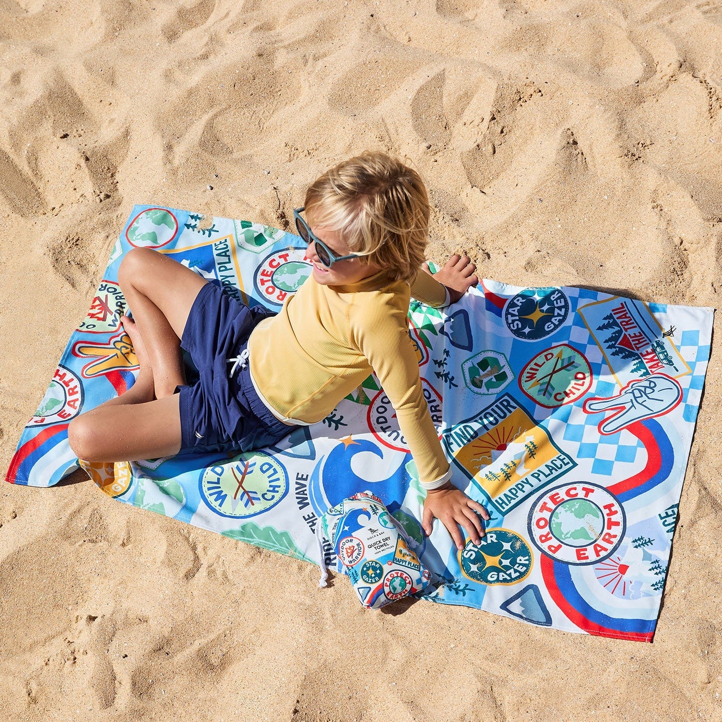 Dock & Bay KIDS Quick Dry Towel - Into The WILD 160x90cm