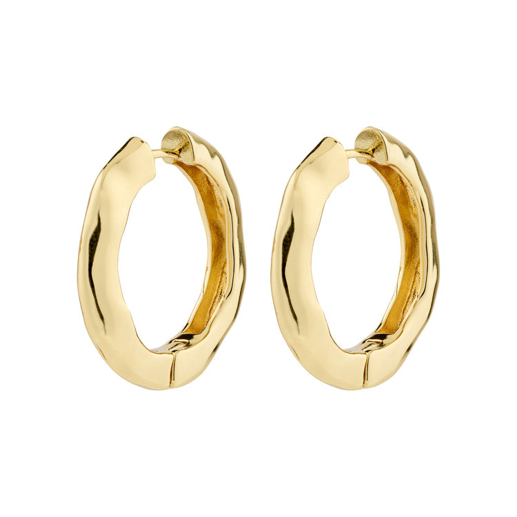 Pilgrim BELIEVE hoop earrings gold-plated