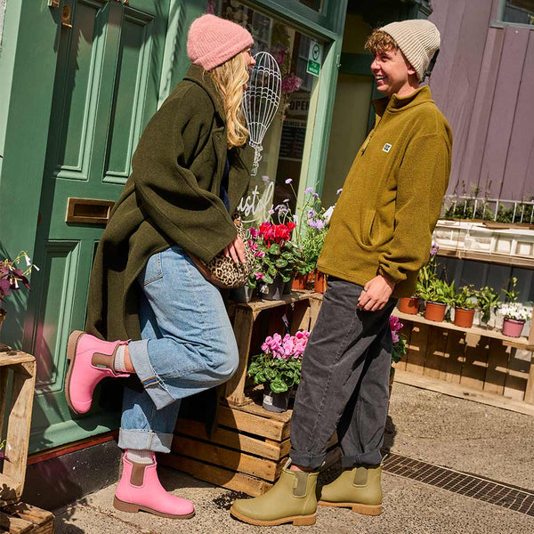 Merry People Bobbi Wellington Boot in Musk Pink