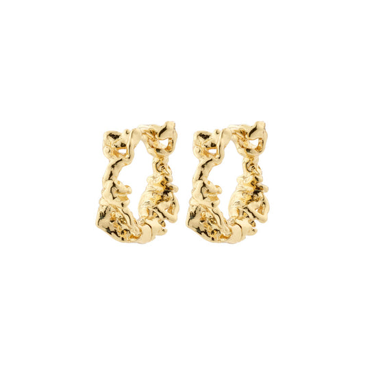 Pilgrim TRUST recycled hoop earrings gold-plated