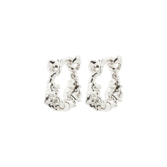 Pilgrim TRUST recycled hoop earrings silver-plated