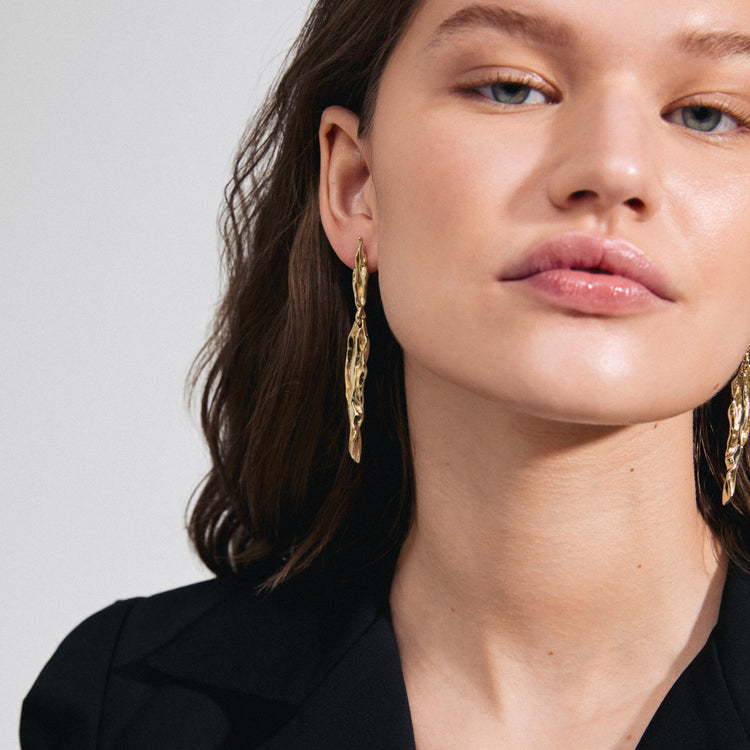 Pilgrim FEEL drop earrings gold-plated