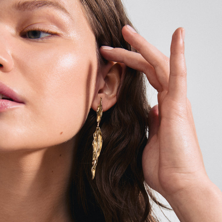 Pilgrim FEEL drop earrings gold-plated