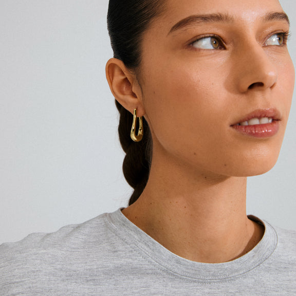 Pilgrim UNFOLD Hoops Gold-Plated