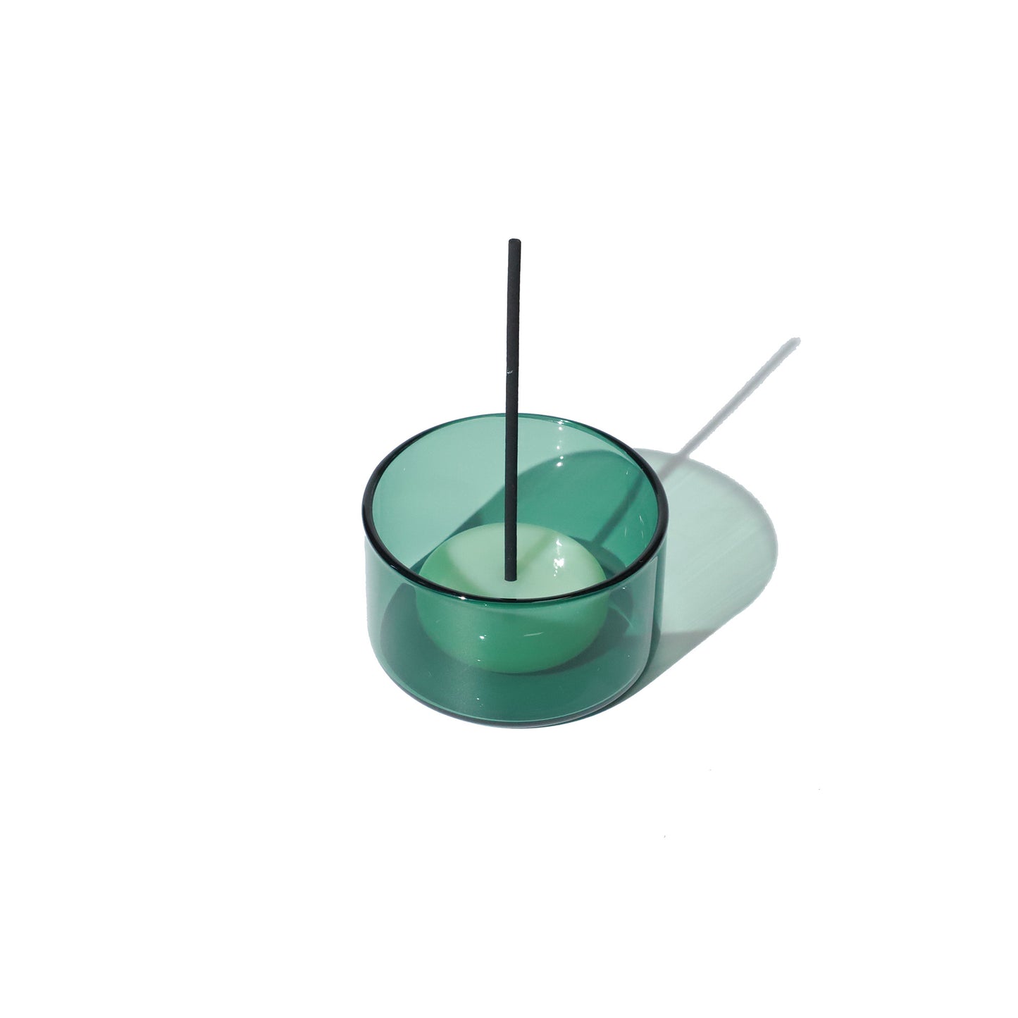 Helio Ferretti Green Glass Incense Burner