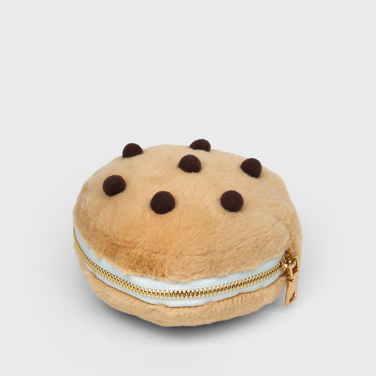 Plush Cookie Zip Pouch