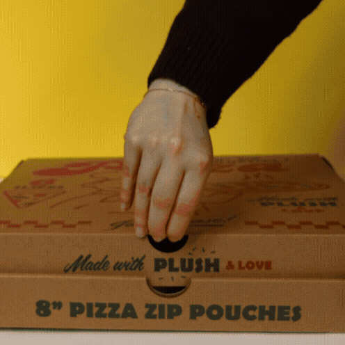 Plush Pizza Zip Pouch