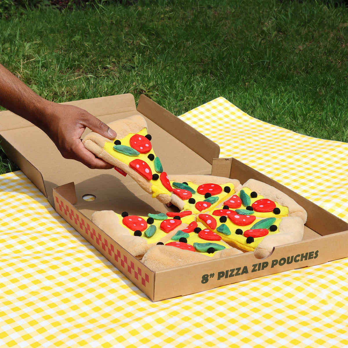 Plush Pizza Zip Pouch