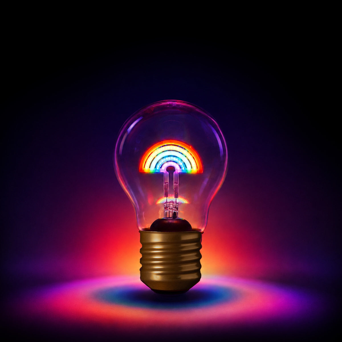 Cordless Rainbow Lightbulb
