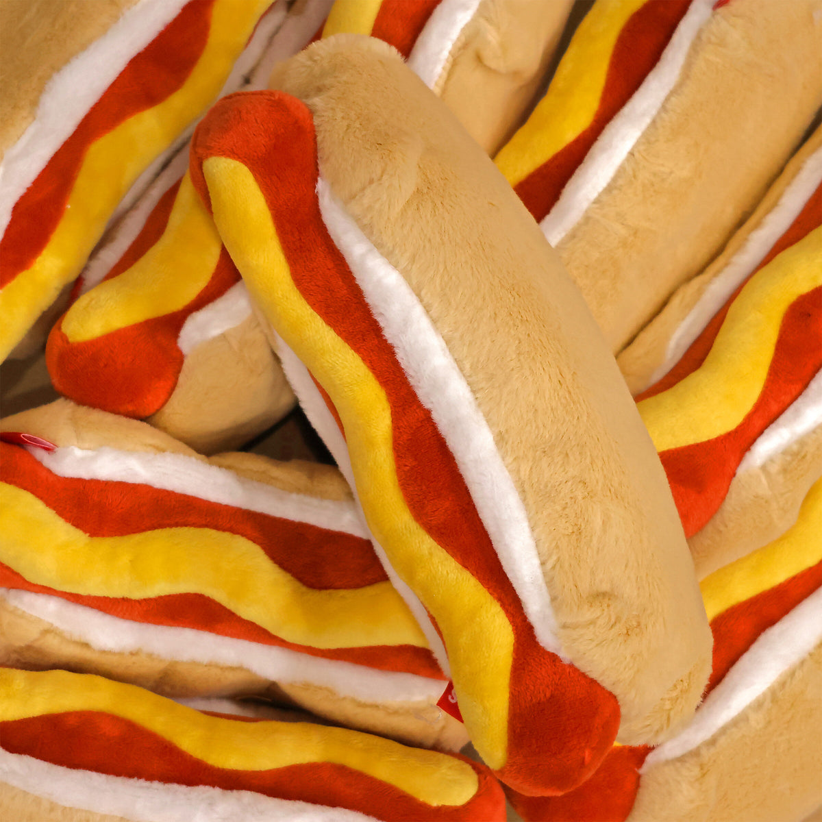 Plush Hot Dog Zip Pouch