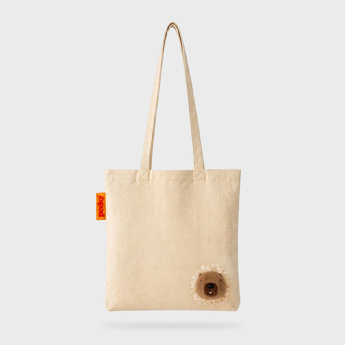 Peeky Capybara Tote