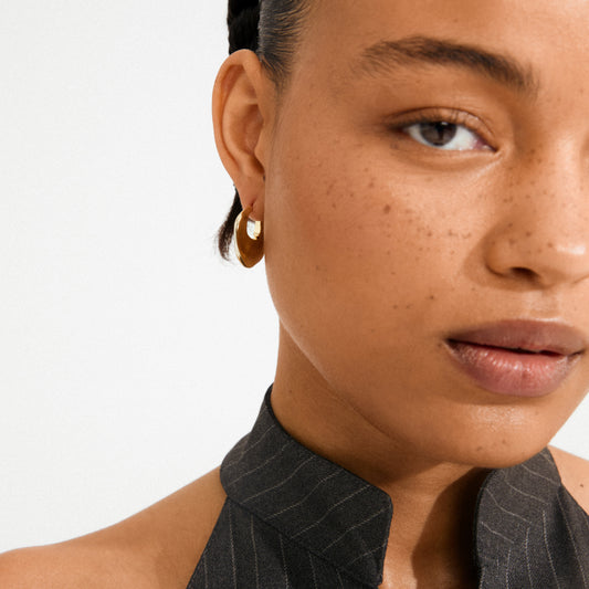 Pilgrim SENSE hoop earrings gold-plated