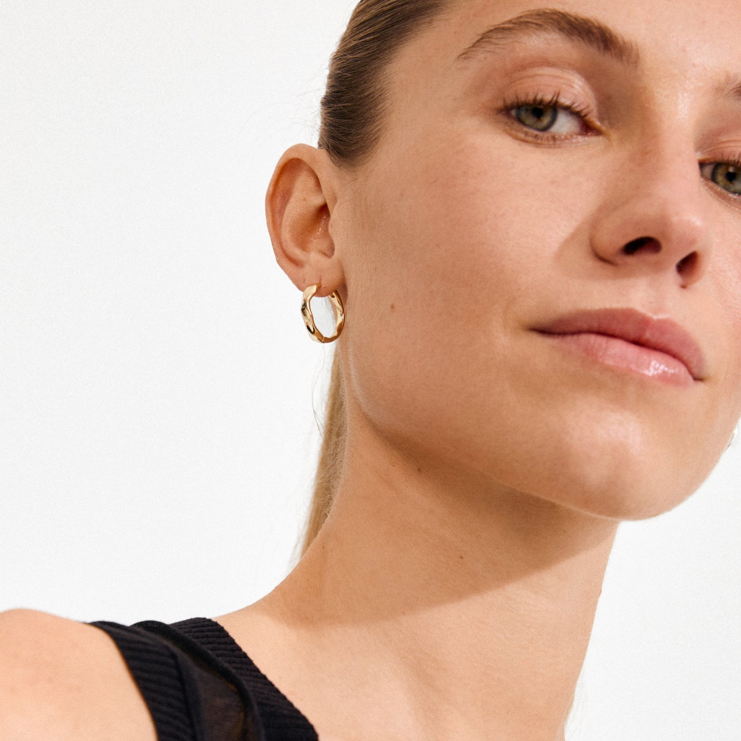 Pilgrim EMBER hoop earrings gold-plated Small