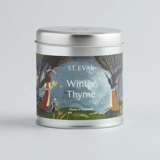 St Eval Winter Thyme Scented Christmas Tin Candle