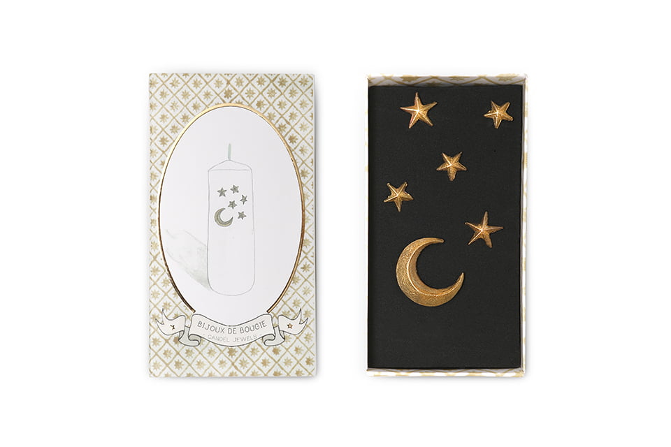 Boncoeurs Moon & Stars Candle Charms