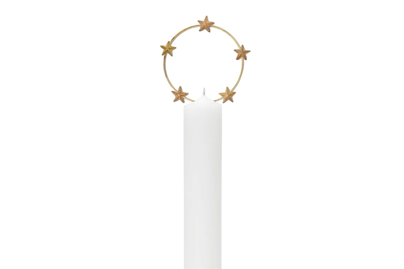 Boncoeurs Stars Halo Candle Charm in gold