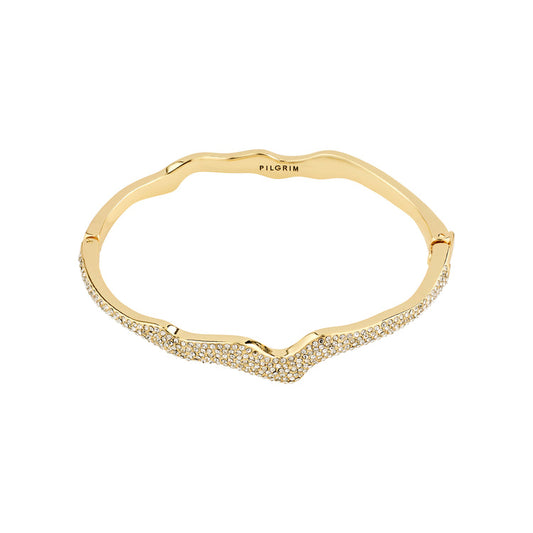 PILGRIM CONNECT crystal bracelet gold-plated