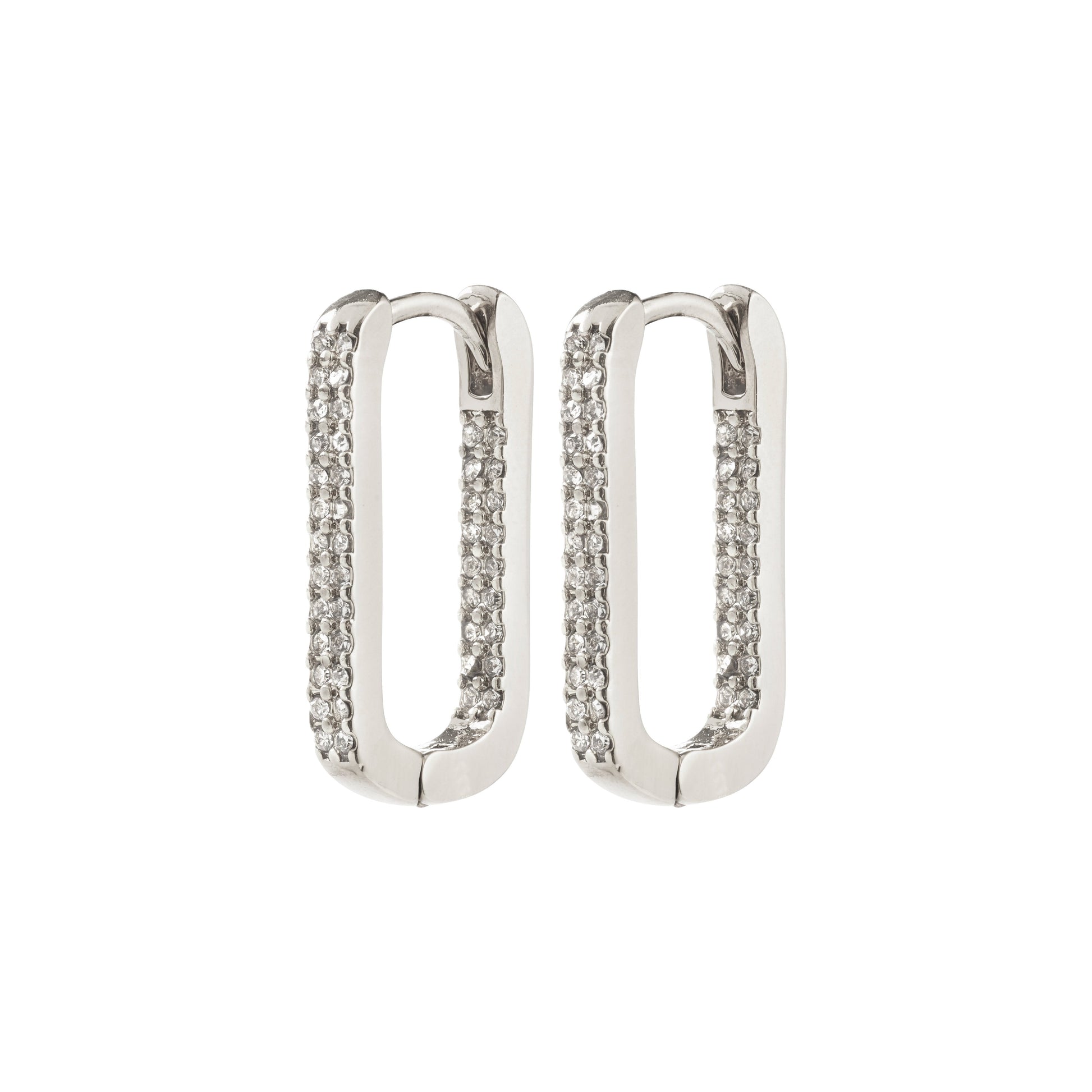 Pilgrim PHASE Oval Hoops Silver-Plated