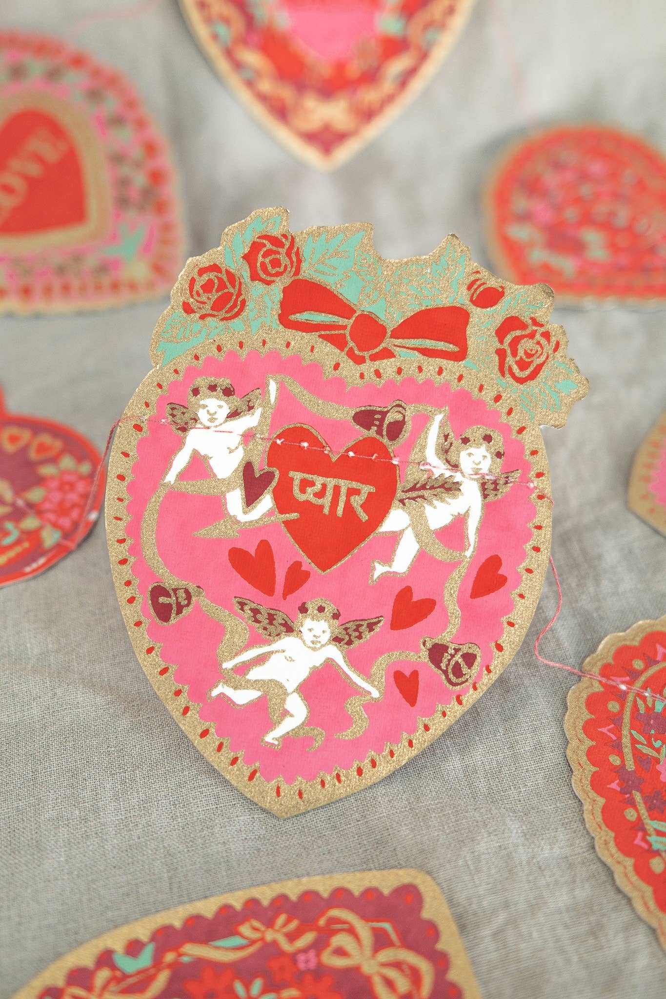 East End Press - Valentine's Sewn Garland