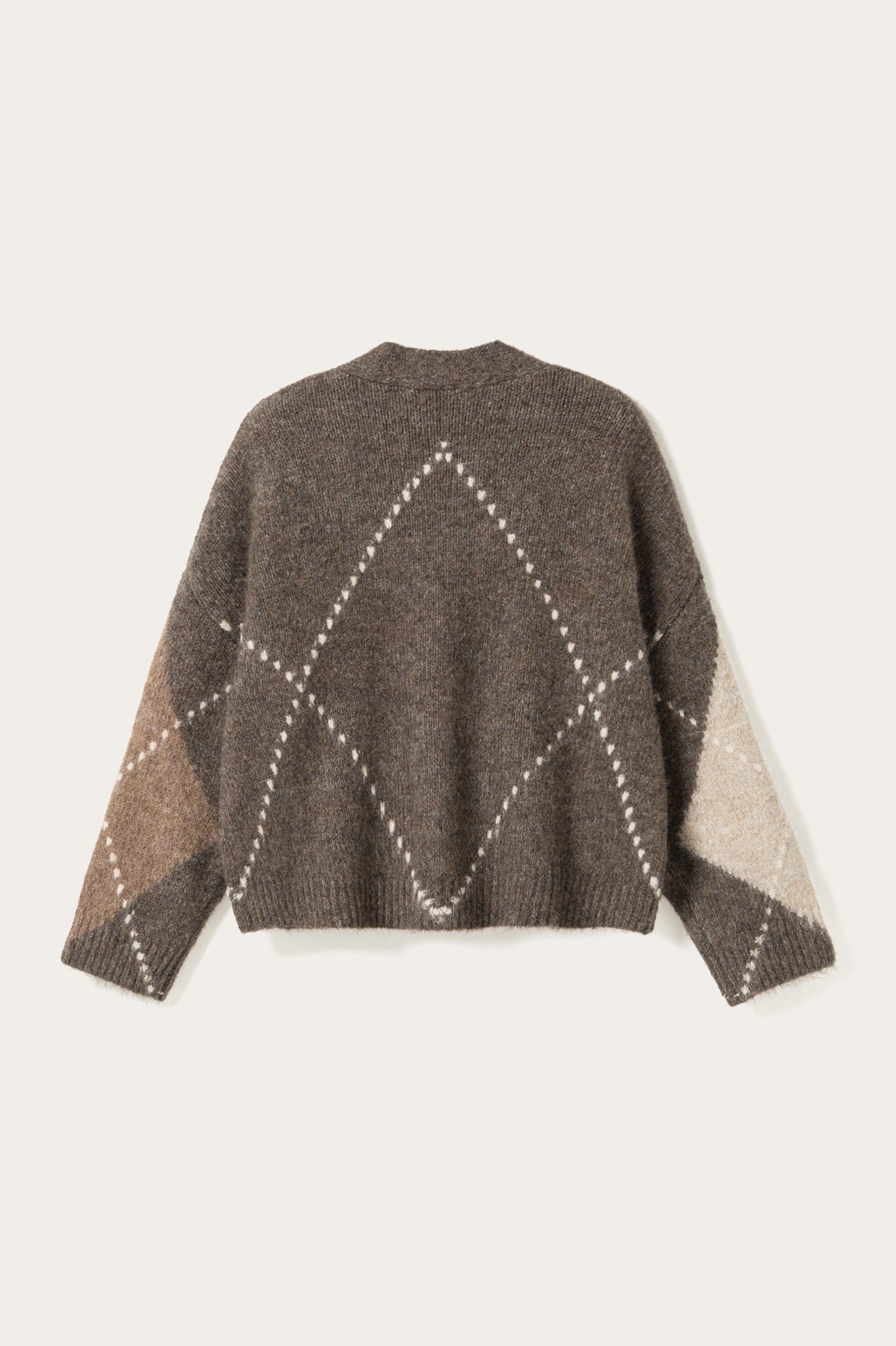 Noella Laiana Knit Cardigan in Ash Brown Mix